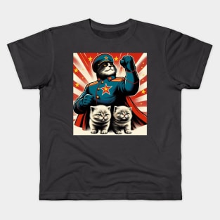Cat Propaganda Kids T-Shirt